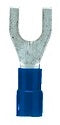Gabel-Kabelschuh isoliert, blau, 1,5-2,5mm², M5