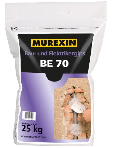 Bau- und Elektrikergips BE 70 25 kg