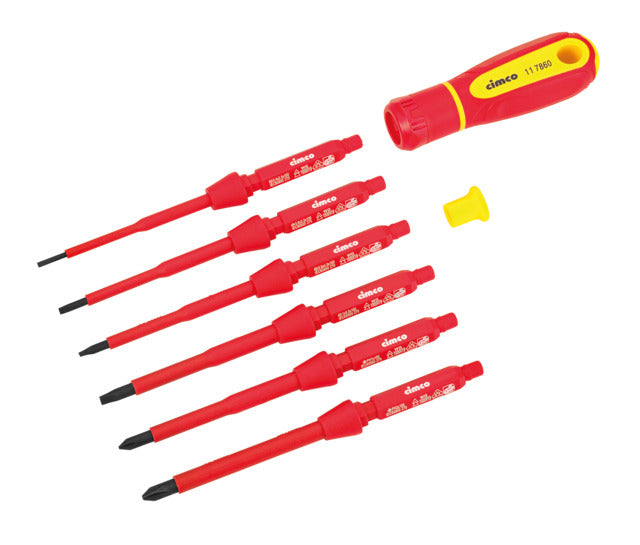 VDE-Schraubendreher-Wechselklingen-Set, 8-teilig