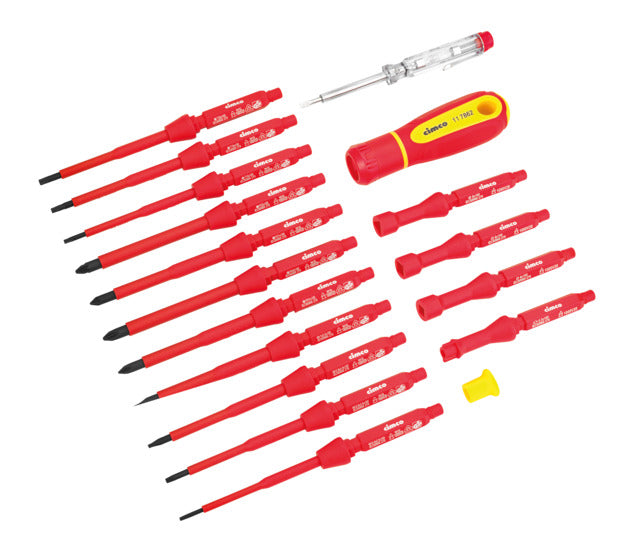 VDE-Schraubendreher-Wechselklingen-Set, 18-teilig