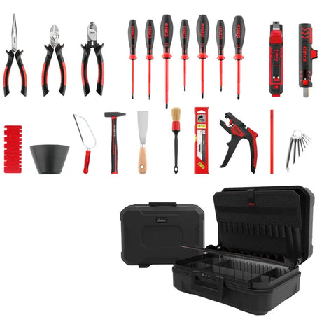 Werkzeugkoffer CimCase Starter Electric bestückt 30-teilig