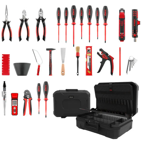 Werkzeugkoffer CimCase Starter Electric Plus, 35-teilig