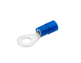 Quetschkabelschuh, Ringform Cu isoliert,blau, 1,5-2,5mm², M4