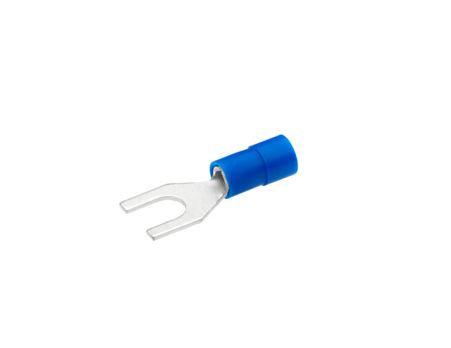 Gabel-Kabelschuh isoliert, blau, 1,5-2,5mm², M5