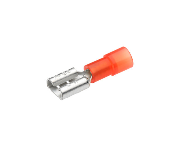 Flachsteckhülse 0,5-1mm², Steckermaß 6,3x08mm, rot