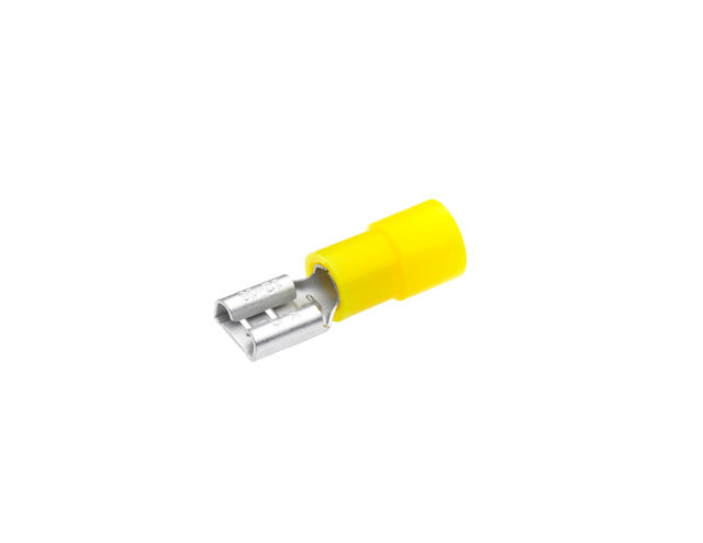 Flachsteckhülse 4-6mm², Steckermaß 6,3x08mm, gelb