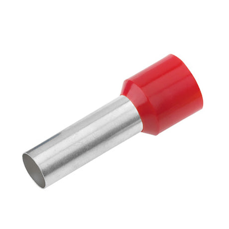 Foto: Aderendhülse isoliert, 1mm², L1= 12mm, rot