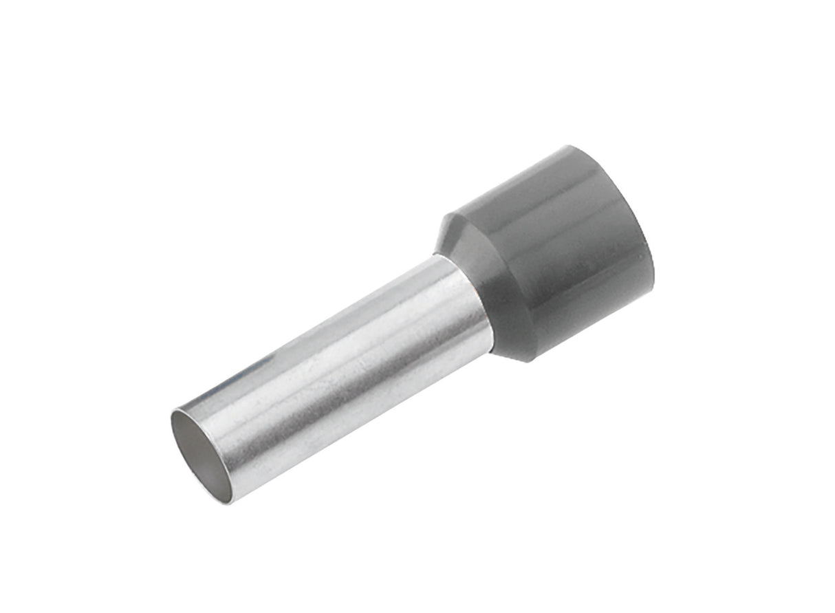 Aderendhülse isoliert, 4mm², L1= 18mm, grau