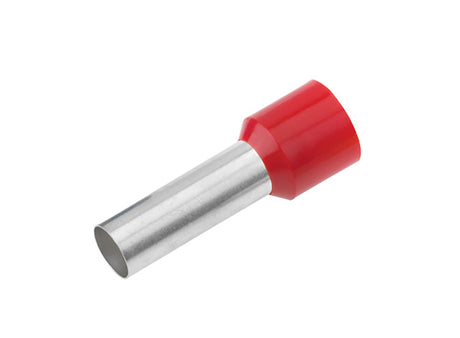Foto: Aderendhülse isoliert, 10mm², L1= 18mm, rot