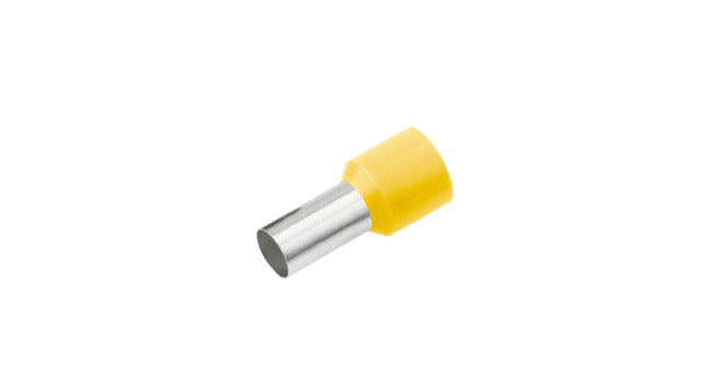 Aderendhülse isoliert, 25mm², L1= 22mm, gelb