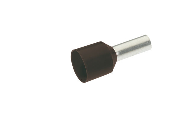 Foto: Aderendhülse isol., kurz- u erdschlusssicher,1,5² 10mm, schw