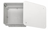 UP-Abzweigkasten 108x108xt50mm, ausbrechbar, Deckel weiß