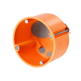 Hohlwandschalterdose "winddicht" d68/t47mm, orange, M20, PP
