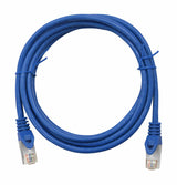 Foto: Patchkabel RJ45 geschirmt Cat.5e, PVC, blau, 1,0m