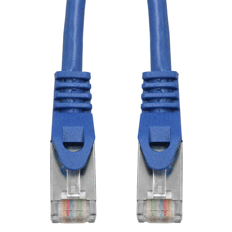 Patchkabel RJ45 geschirmt Cat.5e, PVC, blau, 10,0m