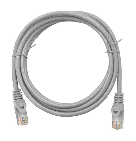 Patchkabel RJ45 geschirmt Cat.5e, PVC, grau, 1,0m