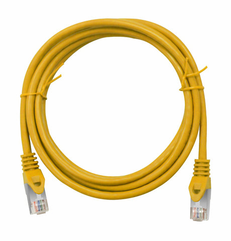 Foto: Patchkabel RJ45 geschirmt Cat.5e, PVC, gelb, 0,5m
