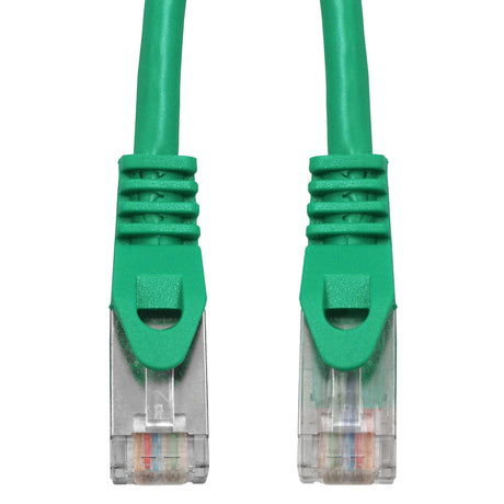 Patchkabel RJ45 geschirmt Cat.6, PVC, grün, 0,5m