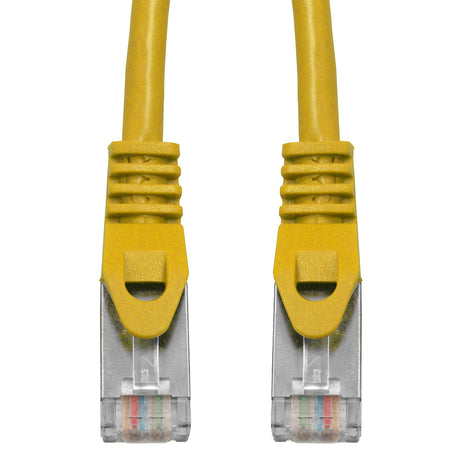 Patchkabel RJ45 geschirmt Cat.6, PVC, gelb, 3,0m