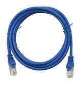 Patchkabel RJ45 geschirmt Cat.6a 10GB, LS0H, blau,  5,0m