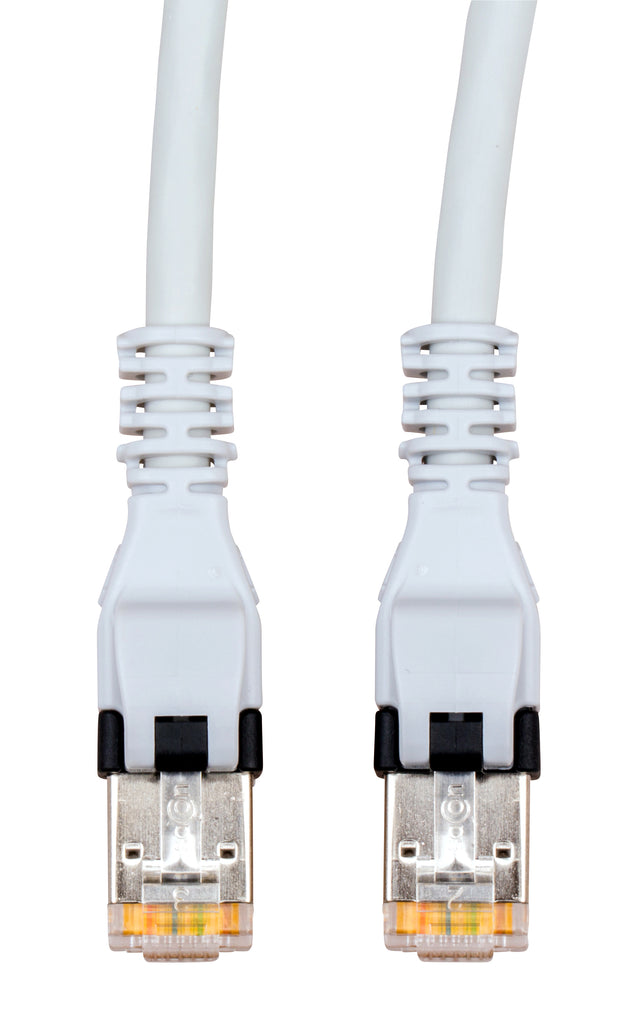 Push Pull Patchkabel RJ45 gesch. Cat.6a 10GB LS0H grau 5,0m