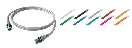 DualBoot PushPull Patchkabel, Cat.6a, geschirmt, Violett 10m