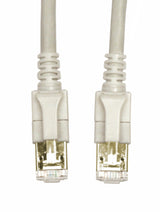 LED Patchkabel RJ45 geschirmt Cat.6a 10GB, LS0H, grau, 1,0m