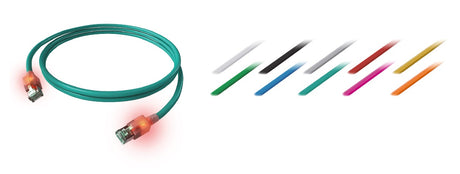 Foto: DualBoot LED Patchkabel, Cat.6a, geschirmt, Violett, 5,0m