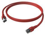 Patchkabel RJ45 geschirmt Cat.6a 10GB, LS0H, rot,  3,0m