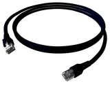 Patchkabel RJ45 geschirmt Cat.6a 10GB, LS0H, schwarz,  1,0m