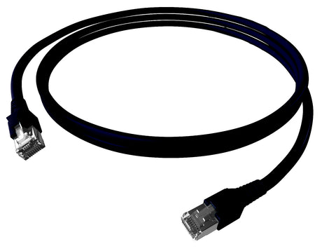 Patchkabel RJ45 geschirmt Cat.6a 10GB, LS0H, schwarz,  7,0m