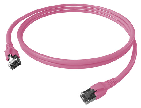 Patchkabel RJ45 geschirmt Cat.6a 10GB LS0H erikaviolett 1,0m