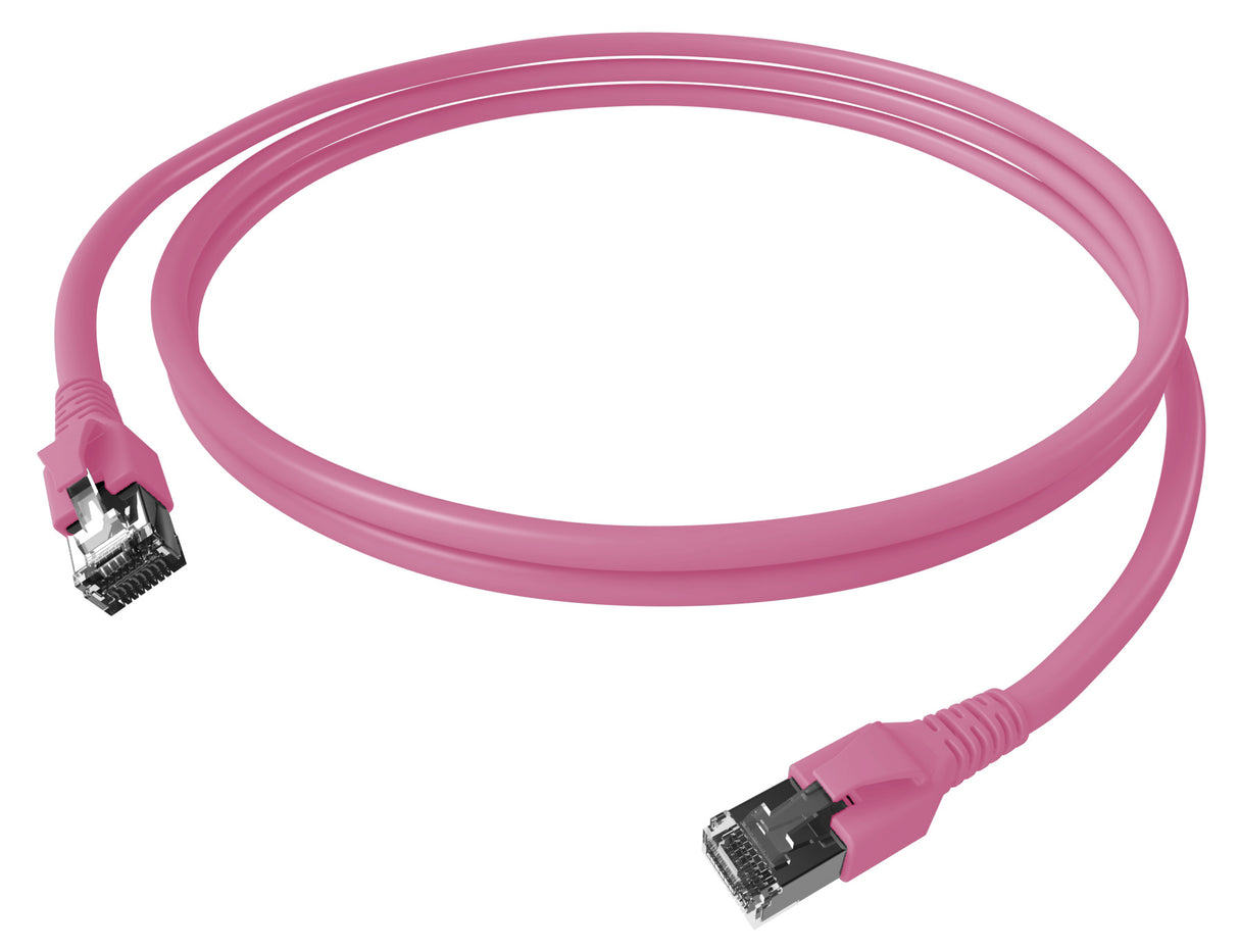 Patchkabel RJ45 geschirmt Cat.6a 10GB LS0H erikaviolett 10m