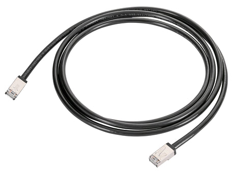 Patchkabel RJ45 geschirmt Cat.6a, PE OUTDOOR, schwarz,  2,0m