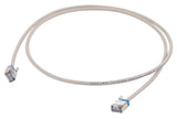 SLIM Rund Patchkabel U/FTP Cat.6a, AWG32, LS0H, grau, 2,0m