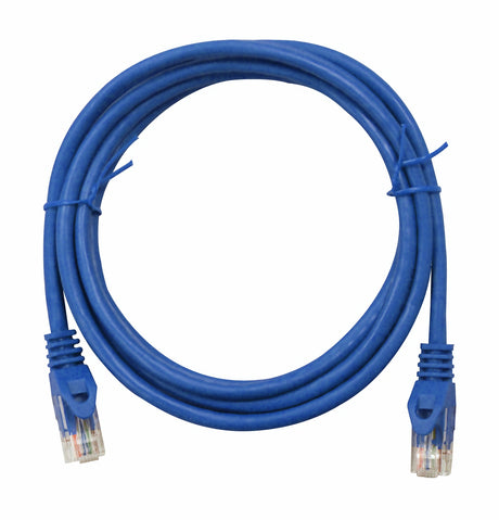 Patchkabel RJ45 ungeschirmt Cat.6, PVC, blau,10,0m