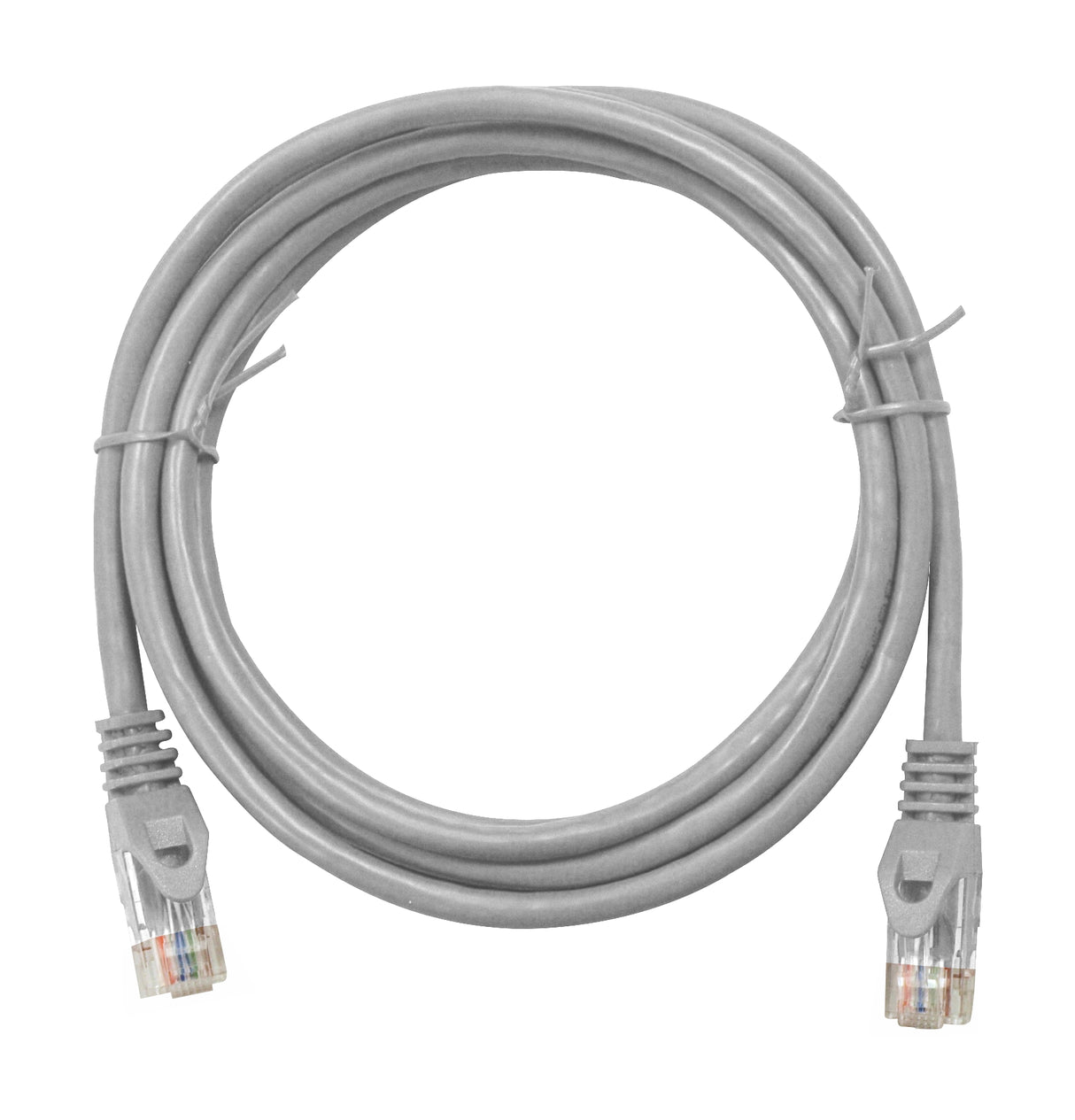 Patchkabel RJ45 ungeschirmt Cat.6, PVC, grau, 0,5m