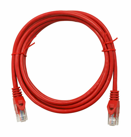 Patchkabel RJ45 ungeschirmt Cat.6, PVC, rot, 1,0m