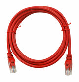 Patchkabel RJ45 ungeschirmt Cat.6, PVC, rot, 5,0m