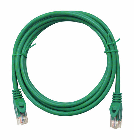 Patchkabel RJ45 ungeschirmt Cat.6, PVC, grün, 5,0m