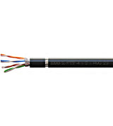 S/FTP Kabel Cat.7, 4x2xAWG23/1, 1000MHz, PE OUTDOOR, schwarz