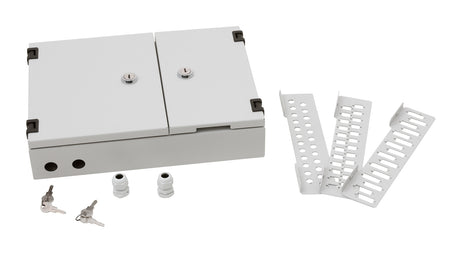 Foto: LWL Spleißbox Aufputz 48xLC, 32xSC, 24xST/FC, IP40, RAL7035