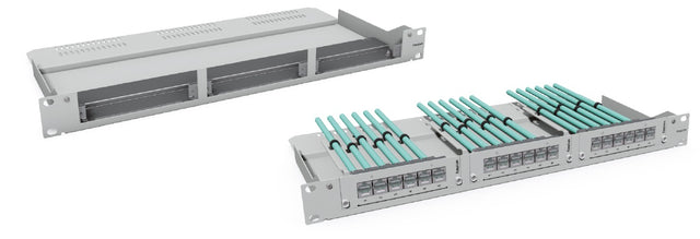 Modulträger 19" 1HE, 7TE für bis zu 3x Einschubmodule