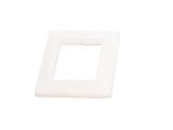 Foto: Abdeckrahmen 80x80mm 1-fach für Modulaufnahme weiß RAL 9010