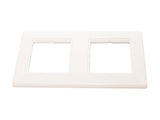 Foto: Abdeckrahmen 150x80mm 2-fach für Modulaufnahme weiß RAL 9010