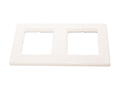 Foto: Abdeckrahmen 150x80mm 2-fach für Modulaufnahme weiß RAL 9010