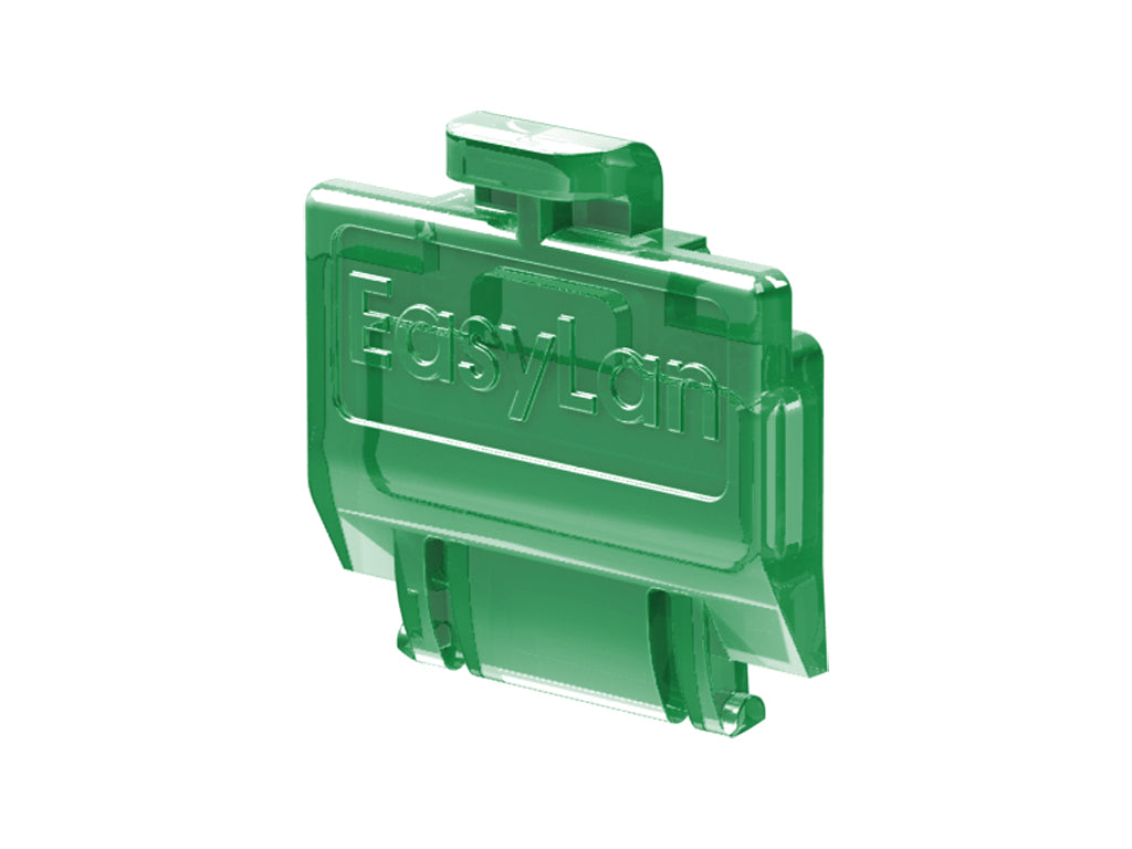 preLink/fixLink Staubschutzklappe Grün (transparent) 50 Stk.