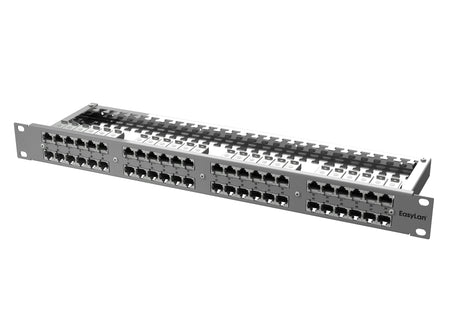 preLink RZ-Panel 19" 1HE 48x RJ45 Cat.6a, AWG 27-26