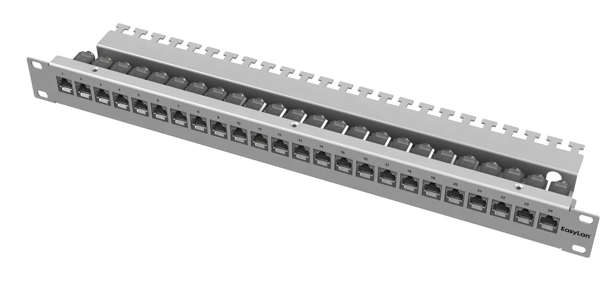 preLink/fixLink Panel 19" 1HE 24xRJ45 RAL7035