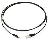 Patchkabel Tera auf RJ45, 1-paarig, ungeschirmt, grau, 2,0m